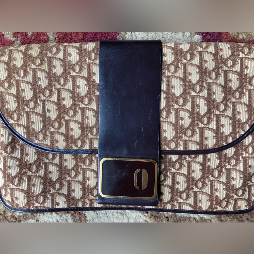 Christian Dior Monogram Trotter Canvas Clutch